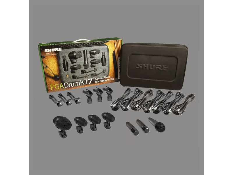 Shure PGADRUMKIT7 7pc Drum Kit PGA52, 57, 56(X3), 81(X2)